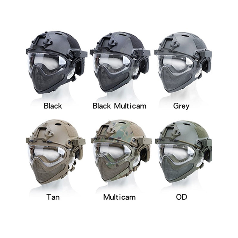 G-Force Pilot Full Face Helmet w/ Steel Mesh Face Guard G-Force Pilot Full Face Helmet w/ Steel Mesh Face Guard