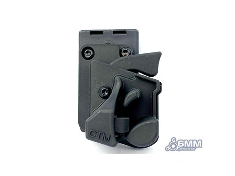 6mmProShop CTM Speed Draw Holster for Hi-CAPA Gas Airsoft Pistols (Color: Black)