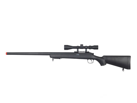 CYMA Standard VSR-10 Bolt Action Airsoft Sniper Rifle (Color: Black w/ Scope Rail)