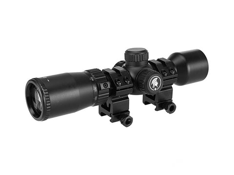 Lancer Tactical CA-1405 3-10X42 EG RED & GREEN ILLUMINATED RIFLE SCOPE W/ RED LASER SIGHT