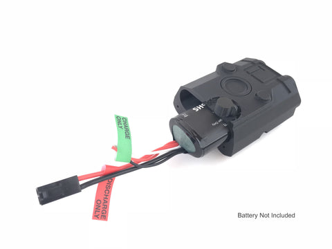 AN/PEQ-15 L.E.D. WHITE LIGHT + GREEN and RED LASER w/IR LENS (BODY COLOR: BLACK)