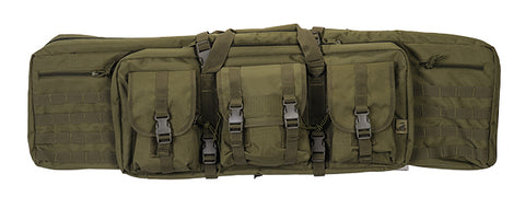 Lancer Tactical CA-345B 36" MOLLE Double Carbine Rifle Case Backpack w/Mag Pouch