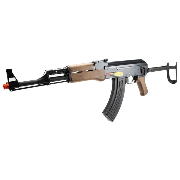 Lancer Tactical AK47 Airsoft AEG Rifle w/ Folding Stock, Battery