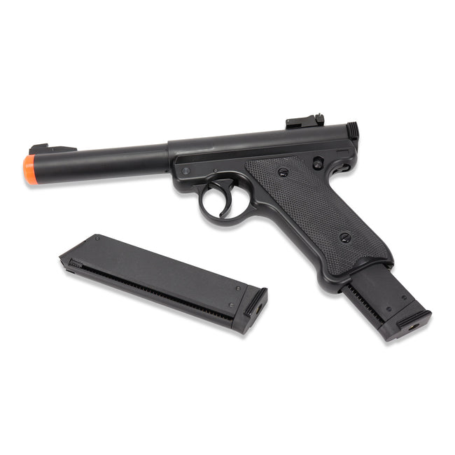 Mark-I High Power Airsoft Gas Pistol w/ Metal Hopup by KJW / ASG w/ extra mag