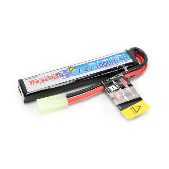 Tenergy 7.4V 1000mAh 20C Stick Pack Lipo Battery