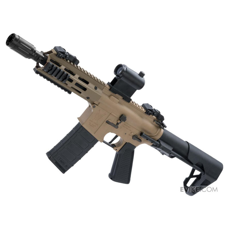 King Arms M4 PDW SBR Airsoft AEG Rifle (Color: Desert Earth / M-LOK)