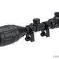 UFC 3-9X50 AOEG Illuminated Variable Zoom Rifle Scope with Scope Rings (Color: Black)