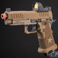 6mmProShop x Staccato C2 Compact 2011 Gas Blowback T8 Airsoft Pistol (Color: Tan / Green Gas / Gun Only)