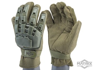 Matrix Full Finger Tactical Gloves OD Green