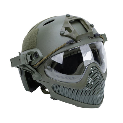 Matrix "Pilot" Steel Mesh Face Mask w/ Helmet