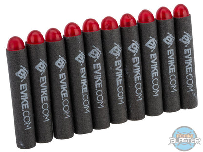 Foam Blaster Full Length Soft Foam Darts (Type: Hard Tip / Evike Black / 100pcs)