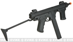 S&T Model 12 Full Metal Airsoft AEG Sub-Machine Gun with Folding Stock - Black