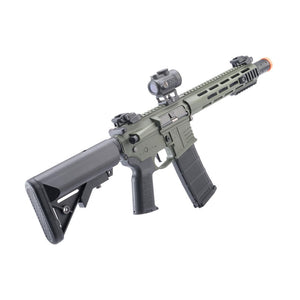 Delta Armory Charlie Series Polymer M4 Airsoft AEG Rifle w/ Battery and Charger (Model: Suppressed 10" Charlie M-LOK / OD Green)