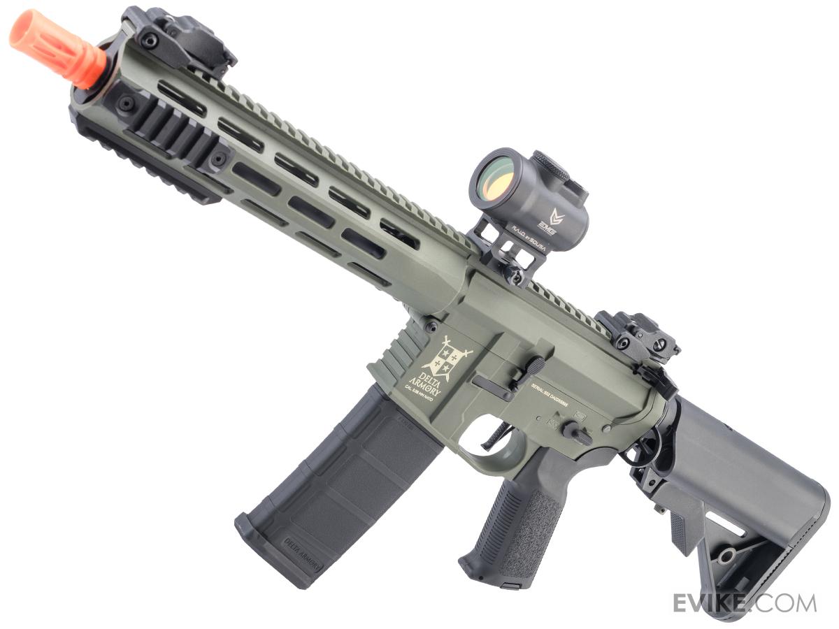 Delta Armory Charlie Series Polymer M4 Airsoft AEG Rifle w/ Battery and Charger (Model: 10" Charlie M-LOK / OD Green)