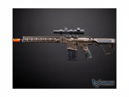 EMG x Daniel Defense DD5 Airsoft AEG Rifle - CYMA w/ Platinum Gearbox & Kestrel V2 MOSFET (Color: Flat Dark Earth / V3)