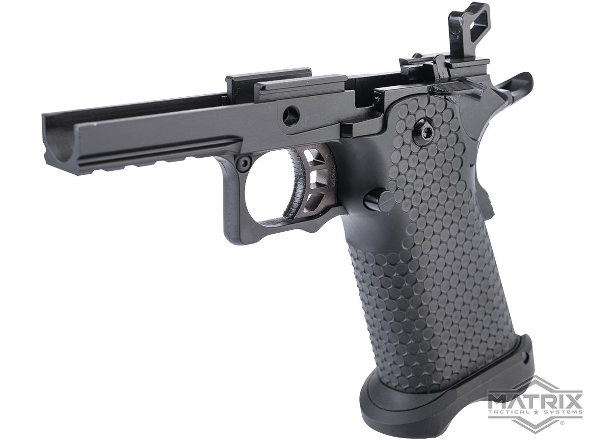 Matrix Complete Tactical Frame Set for 4.3 Hi-Capa Gas Blowback Airsoft Pistols (Model: Hex Grip)