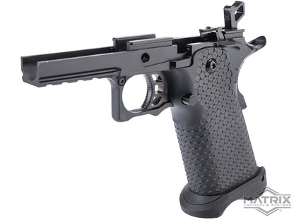 Matrix Complete Tactical Frame Set for 4.3 Hi-Capa Gas Blowback Airsoft Pistols (Model: Hex Grip)