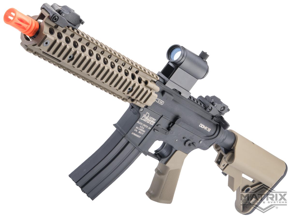 Matrix Sportsline Daniel Defense Licensed Mk18 Mod.1 Airsoft AEG Rifle w/ G3 Micro-Switch Gearbox (Color: Dark Earth)