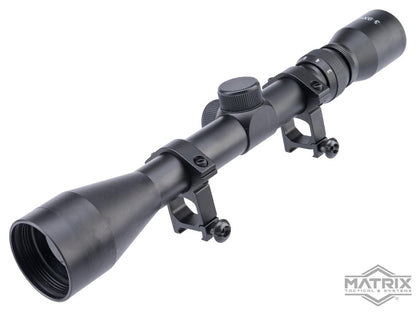 Matrix 3-9X40 Professional Scope w/ 1.5" Scope Rings for Airsoft Rifles (Color: Black)