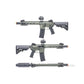 Delta Armory Charlie Series Polymer M4 Airsoft AEG Rifle w/ Battery and Charger (Model: Suppressed 10" Charlie M-LOK / OD Green)