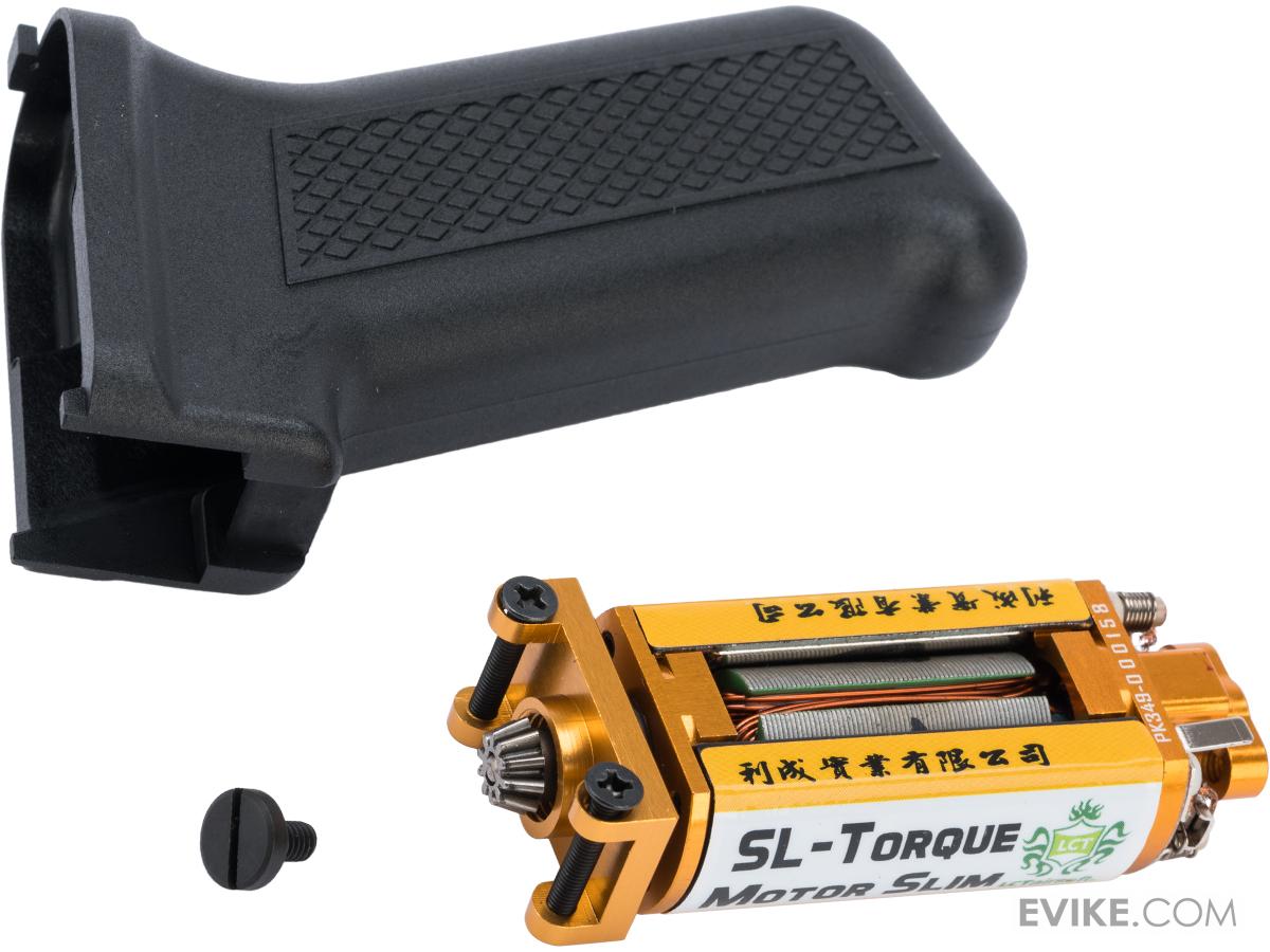 LCT Slim Motor Grip for AK Series Airsoft AEGs (Type: Black / High Torque Motor)