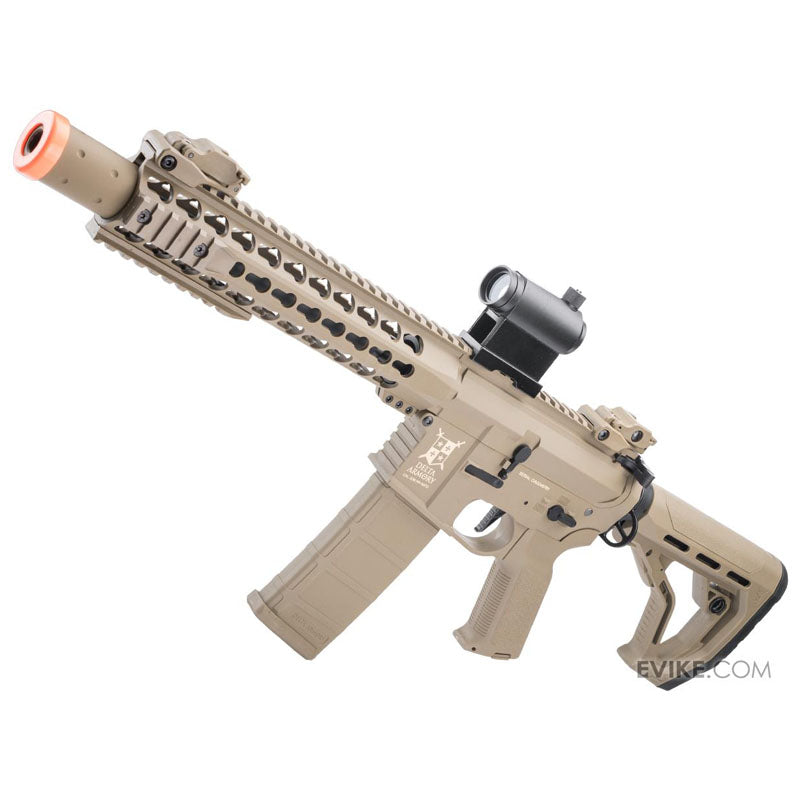 Delta Armory Eagle Series M4 Airsoft AEG Rifle (Model: Suppressed 10" Predator KeyMod / Tan)