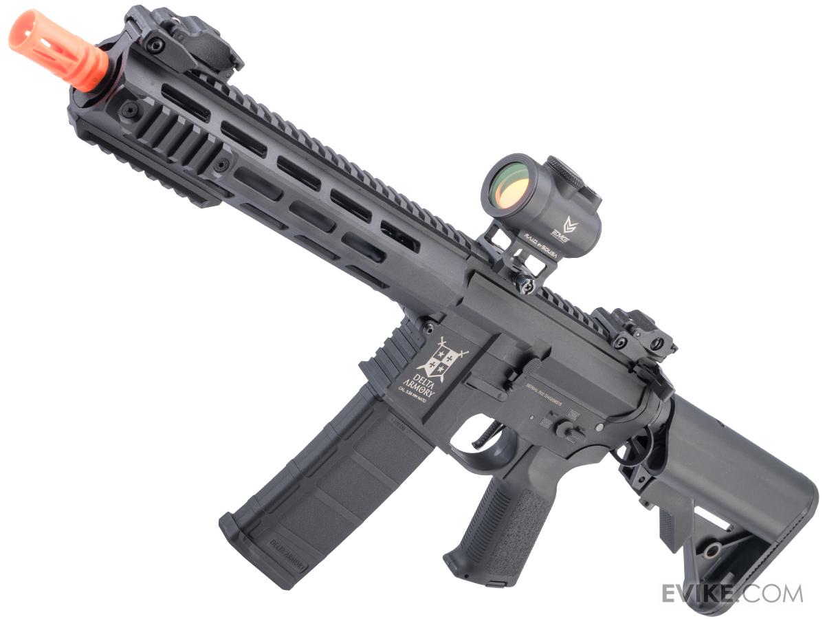 Delta Armory Charlie Series Polymer M4 Airsoft AEG Rifle w/ Battery and Charger (Model: 10" Charlie M-LOK / Black)