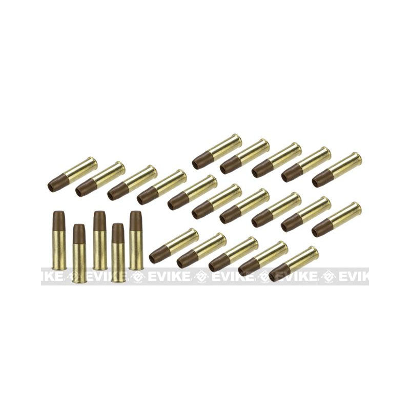 Spare Brass Shells for WinGun / Dan Wesson Series 6mm Airsoft Co2 Revolvers - Set of 25