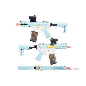 G&G Combat Machine CM16 CQB Batto Airsoft M4 AEG Rifle (Color: Macaron Blue)
