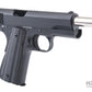 Matrix x Golden Eagle Full Metal M1911A1 Gas Blowback Airsoft Pistol (Color: Black / Slim Textured Grips)