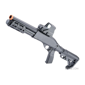 Golden Eagle M870 Gas Powered 3/6 Shot Pump Action Shotgun w/ M-LOK Handguard (Color: Black / Pistol Grip)