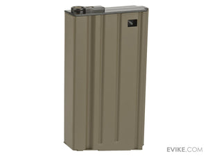 A&K 110rd Metal Mid-Cap Magazine for SR-25 Series Airsoft AEG Rifles (Color: Tan)