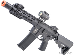 Delta Armory Charlie Series Polymer M4 Airsoft AEG Rifle w/ Battery and Charger (Model: Suppressed 8" Charlie M-LOK / Black)