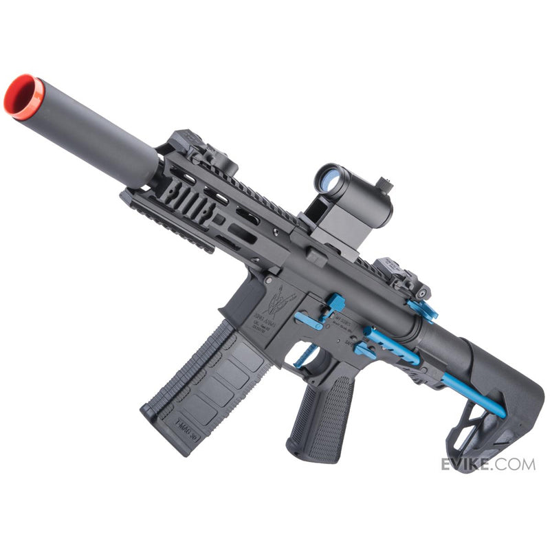 King Arms M4 PDW SBR Airsoft AEG Rifle  Silenced M-LOK