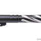 5KU Tornado Stainless Spiral Fluted Outer Barrel for Tokyo Marui Hi-Capa Airsoft Pistols (Color: Black / 4.3)