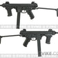 S&T Model 12 Full Metal Airsoft AEG Sub-Machine Gun with Folding Stock - Black