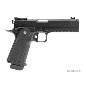 ARCTURUS Tempest 4.3" Airsoft Hi-Capa Gas Blowback Pistol w/ Compensator (Model: Standard Slide)
