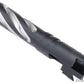 5KU Tornado Stainless Spiral Fluted Outer Barrel for Tokyo Marui Hi-Capa Airsoft Pistols (Color: Black / 4.3)