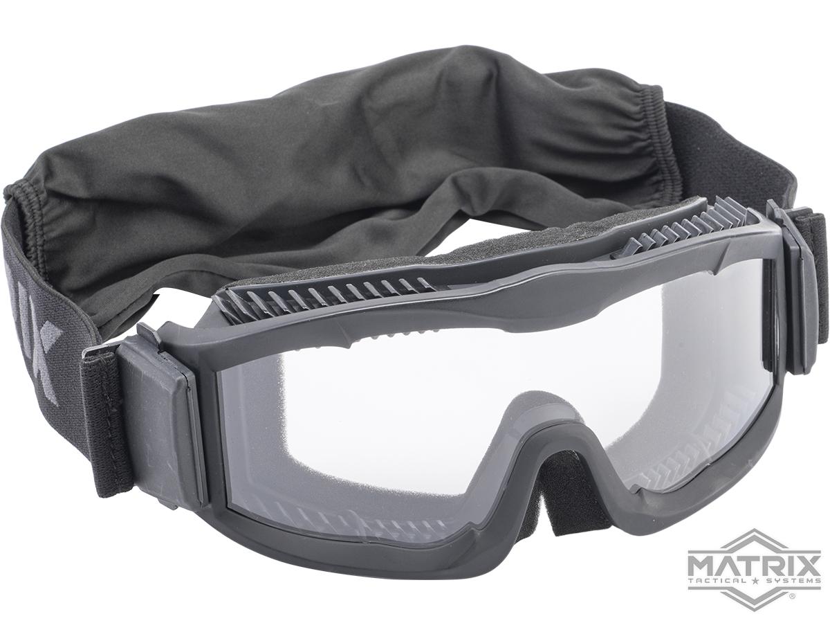Matrix Tactical Systems "Marauder" ANSI Rated Airsoft Goggles (Color: Black / Clear)