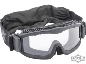 Matrix Tactical Systems "Marauder" ANSI Rated Airsoft Goggles (Color: Black / Clear)