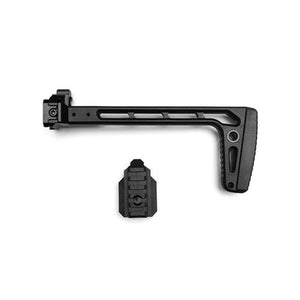 PTS EP Rail Folding Stock w/ E9-1913 Rail Stock Adapter for CZ Scorpion EVO Airsoft AEG