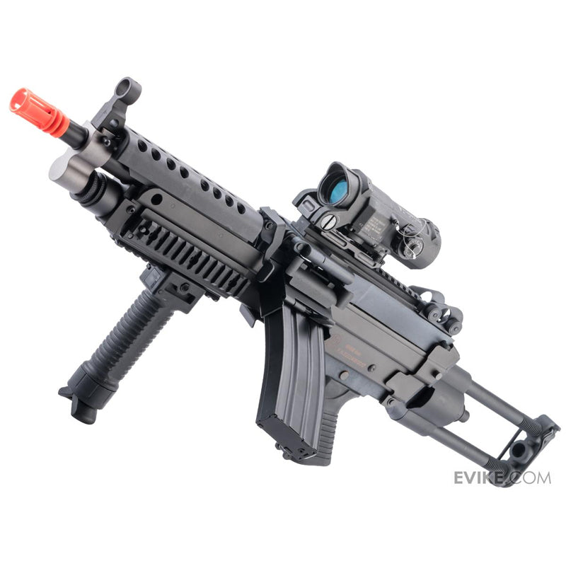 A&K x SP Systems Custom FN Licensed "Middleweight" M249 SAW Machine Gun by Cybergun (Model: SPW / Black)