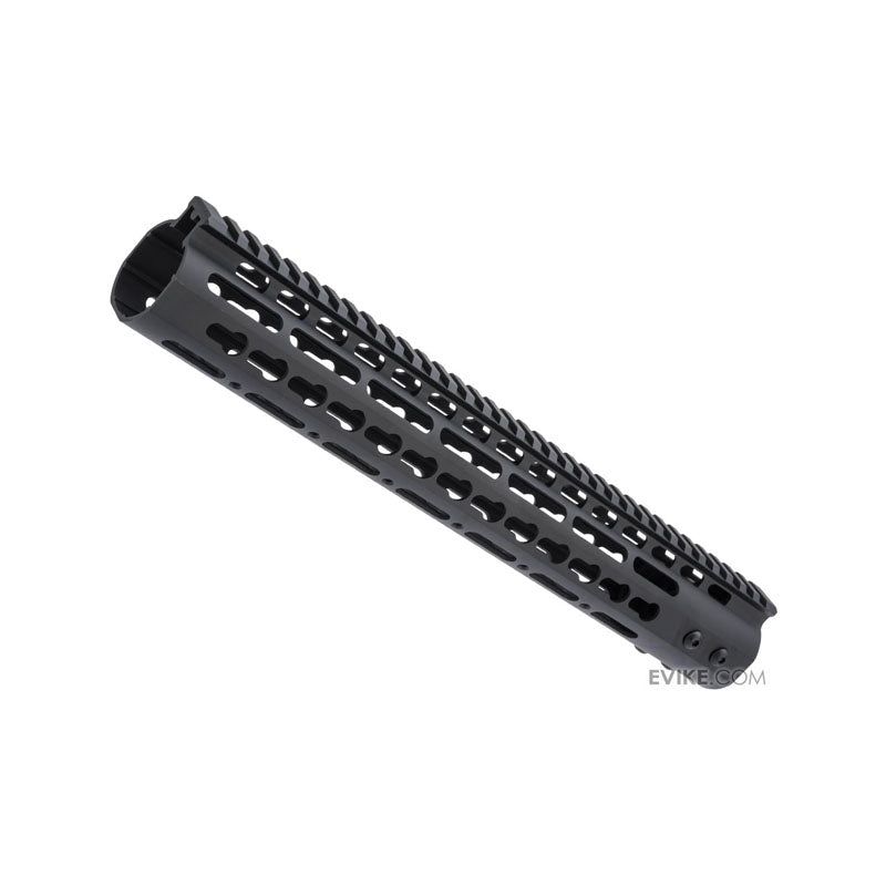 ZCI CNC Aluminum KeyMod Ultra Slim Free Float Handguard for M4 / M16 AEG Rifles (Size: 13.5")