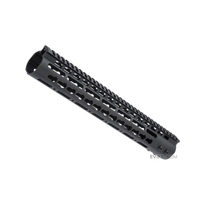 ZCI CNC Aluminum KeyMod Ultra Slim Free Float Handguard for M4 / M16 AEG Rifles (Size: 13.5")