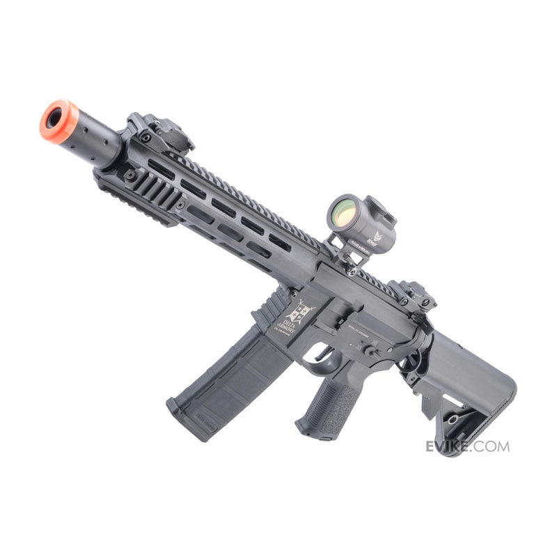 Delta Armory Charlie Series Polymer M4 Airsoft AEG Rifle w/ Battery and Charger (Model: Suppressed 10" Charlie M-LOK / Black)