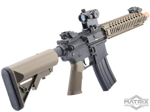Matrix Sportsline Daniel Defense Licensed Mk18 Mod.1 Airsoft AEG Rifle w/ G3 Micro-Switch Gearbox (Color: Dark Earth)