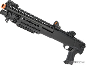 CYMA Sport M3 3-Round Burst Multi-Shot Shell Loading Airsoft Shotgun (Model: Pistol Grip / Keymod / Black)