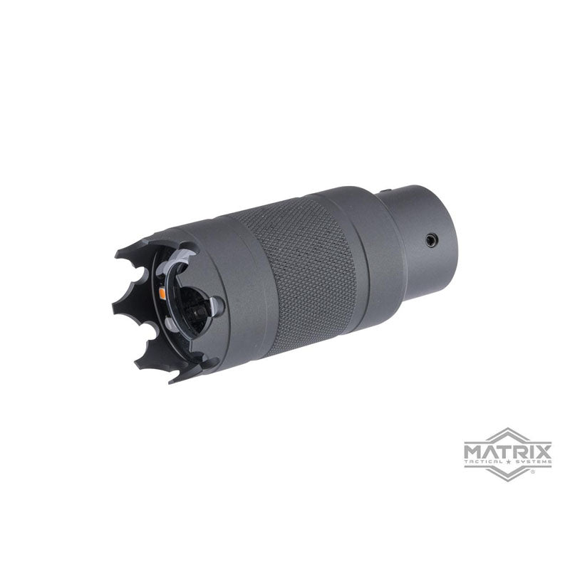 Matrix Blaster Barrel-Mounted Tracer Unit w/ Simulated Muzzle Flash for Airsoft Shotguns 24mm
