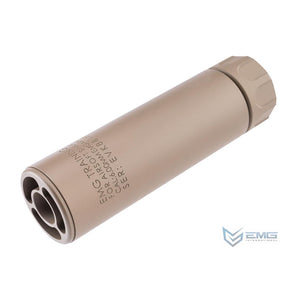 EMG Guardian Mock Suppressor Unit w/ Built-In E-Shooter Compact Rechargeable Tracer (Color: Dark Earth / Mid)
