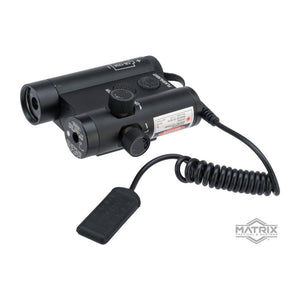 Matrix Low Profile PEQ Style Green Laser and LED Illuminator/Designator